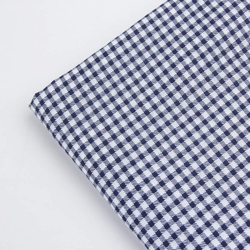 Antetek 7Pcs 20" x 20" Cotton Fabric DIY Making Supplies Quilting Patchwork Fabric Fat Quarter Bundles DIY for Quilting Cotton Patchwork Cushions (Navy Blue, 20" x 20") - Image 5